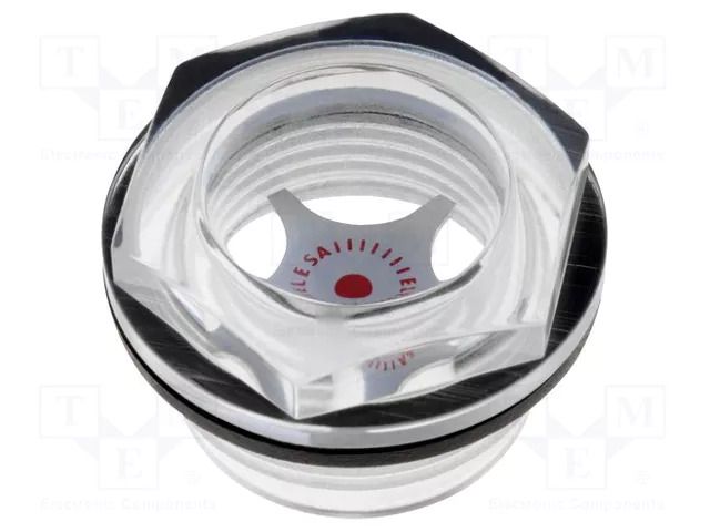 Level indicator; Inspect.hole dia: 21mm; M26; 8÷10Nm; Pitch: 1.5 ELESA+GANTER HFTX.21-M26X1.5