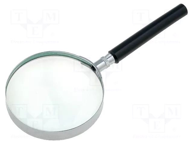 Hand magnifier; Mag: x2; Lens: Ø75mm GOLDTOOL LUP-104