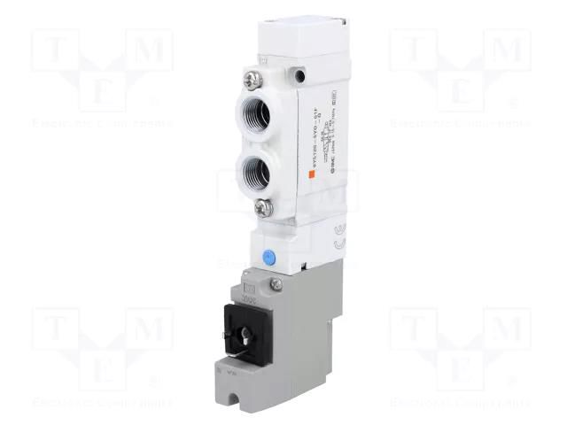 Electromagnetic valve; 1.5÷7bar; 5/2 monostable; aluminium; IP65 SMC SY51205YO01FQ