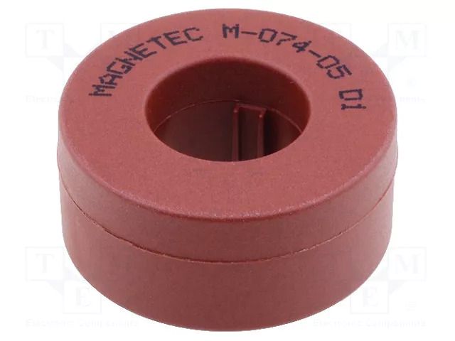 Ferrite: toroidal; L: 12.8mm; Øint: 13mm; Øout: 28.2mm; 40uH MAGNETEC M-074