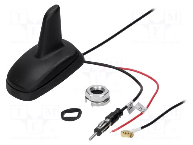 Antenna; automotive,SHARK; AM,FM,GPS; DIN,SMB-B; 12VDC; RG174 4CARMEDIA ANT.S02.03
