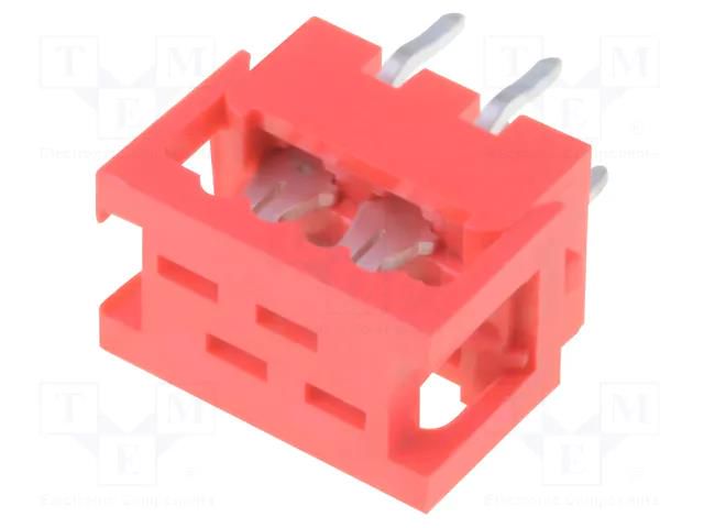 Connector: wire-board; adapter; PIN: 4; 1.5A; IDC,THT; 2x2; 30mΩ CONNFLY DS1015-02-04R6
