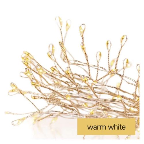 LED Christmas nano chain – hedgehog, 2.4 m, 3x AA, indoor, warm white, timer, EMOS D3FW01 8592920095164