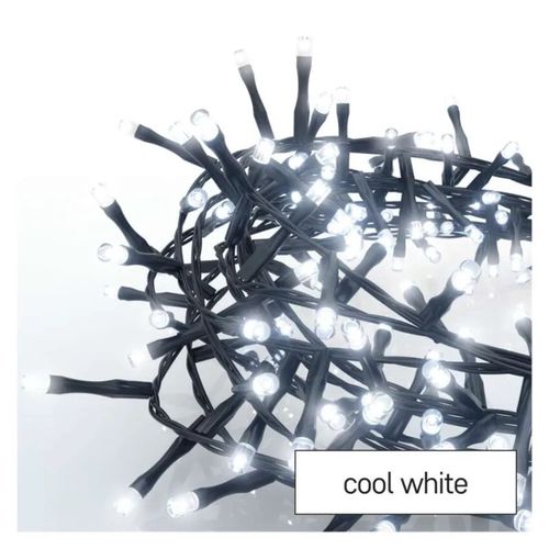 LED Christmas chain – hedgehog, 8 m, outdoor and indoor, cool white, timer, EMOS D4BC02 8592920095768