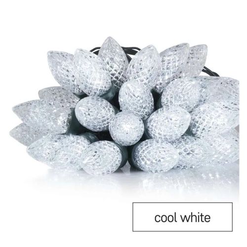 LED Christmas chain – cones, 9.8 m, outdoor and indoor, cool white, programmes, EMOS D5ZC01 8592920110768