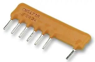 RES, 5DECADE, 10M, 0.1W, SIP CNS471A5