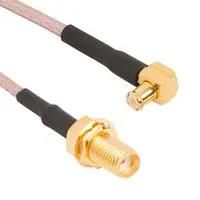 CABLE ASSY, MCX R/A PLUG-SMA JACK, 12" 245130-01-12.00.