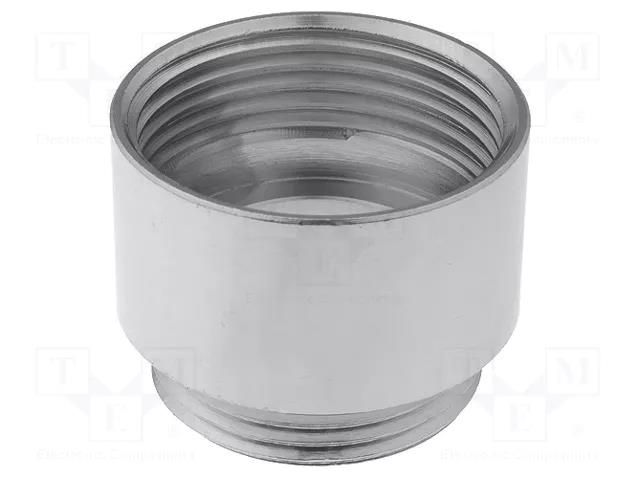 Thread adapter; Int.thread: M25; Ext.thread: PG16; brass; nickel LAPP MA-PG16/M25