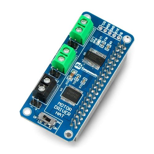 Motor Driver HAT TB6612FNG - dual channel 12V/3A for Raspberry Pi - SB Components SKU21789 SBC-20401 5055652921789