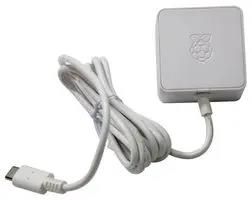 RPI POWER SUPPLY USB-C-5.1V/3A, US WHITE SC0445