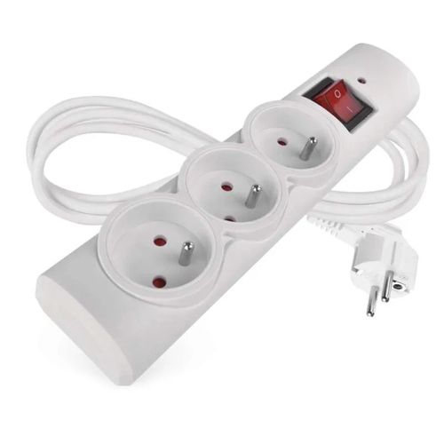 Surge protector – 3 sockets, 1,5m, white, EMOS P54013 8592920145890