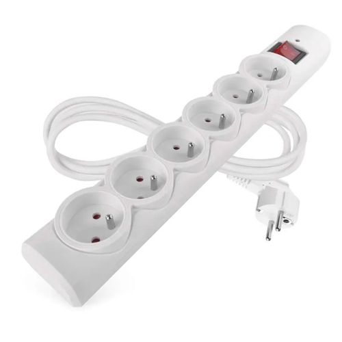 Surge protector – 6 sockets, 1.5 m, white, EMOS P54015 8592920145975