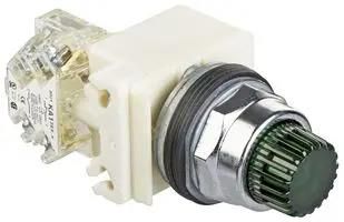 PB SWITCH, SPDT, 10A, 600VAC, PANEL 9001K2L38LGGH13