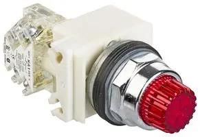 PB SWITCH, SPDT, 10A, 600VAC, PANEL 9001K2L38LRRH13