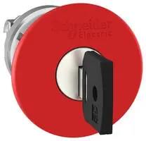 SWITCH ACTUATOR, RED, KEY RELEASE E-STOP ZB4BS94410