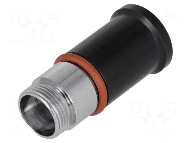 Adapter; 6.3x32mm; 16A; black; FUL; 500VAC; UL94V-0; -40÷85°C; IP67 SCHURTER 0031.2320