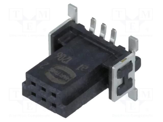 Connector: PCB to PCB; socket; female; PIN: 6; har-flex®; vertical HARTING 15220062601333