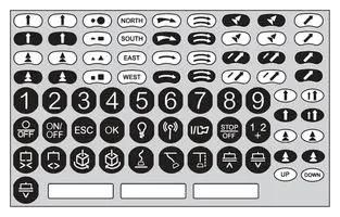 ADHESIVE LABEL KIT, REMOTE DEVICE ZARC08