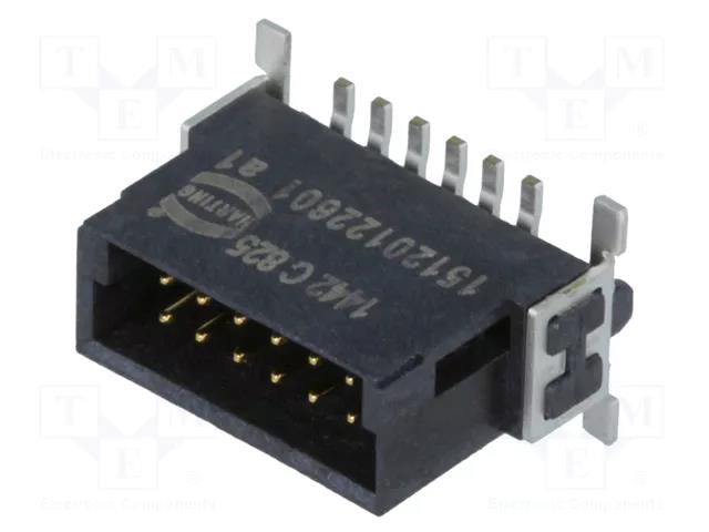 Connector: PCB-cable/PCB; socket; male; PIN: 12; har-flex®; 150VAC HARTING 15120122601333