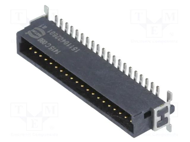 Connector: PCB-cable/PCB; socket; male; PIN: 40; har-flex®; 150VAC HARTING 15110402601333