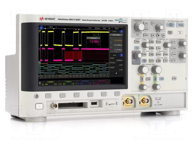 Oscilloscope: mixed signal; Ch: 2; 100MHz; 5Gsps; 4Mpts; 5n÷50s/div KEYSIGHT MSOX3012T