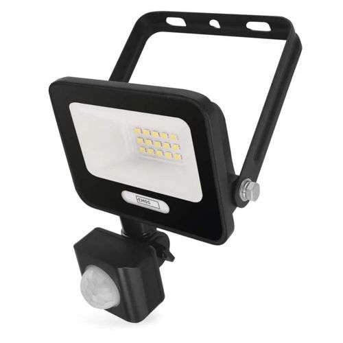 LED floodlight GLARO with motion sensor, 10 W, black, IP54, 1000 lm, neutral white, EMOS ZS2314B 8592920142233