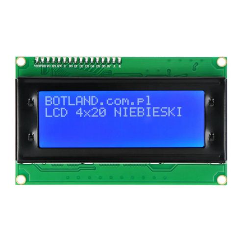 LCD display 4x20 characters blue with connectors - justPi JUS-19737 5903351243070