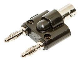 ADAPTER, 4MM BANANA 2P PLUG-BNC 1P JACK BU-P1269.