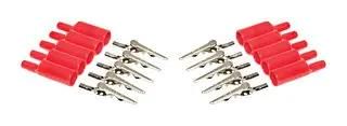 ALLIGATOR CLIP, 8MM, RED, 10A, PK10 BU-P2240-2.