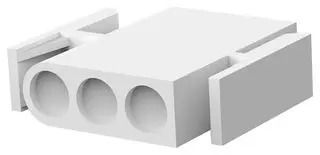 PLUG HOUSING, 3POS, NYLON, NATURAL 1-350346-0
