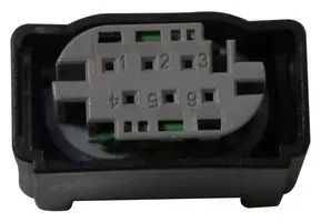 AUTOMOTIVE CONN HOUSING, RCPT, 6POS 2-967616-1