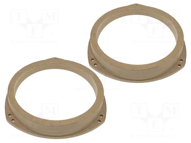 Spacer ring; MDF; 165mm; Nissan,Opel,Renault; 2pcs. 4CARMEDIA MDF-D.12