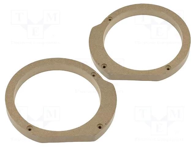 Spacer ring; MDF; 165mm; Fiat; impregnated,varnished; 2pcs. 4CARMEDIA MDF-D.15