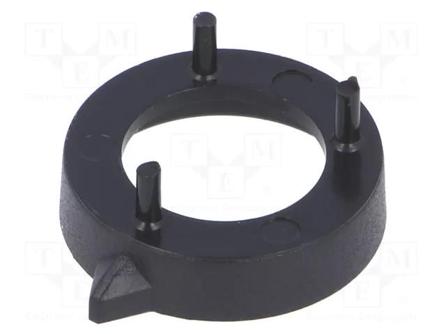 Nut cover with pointer; ABS; black; push-in; Ø: 16.4mm OKW A7616000