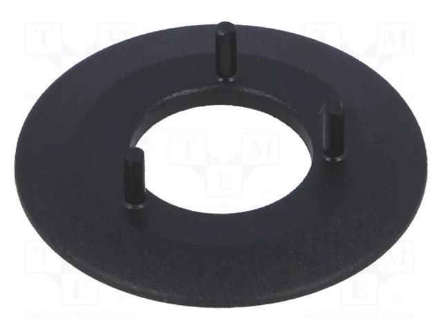 Collar with pointer; ABS; black; push-in; Pointer: white; 31mm OKW A7323010