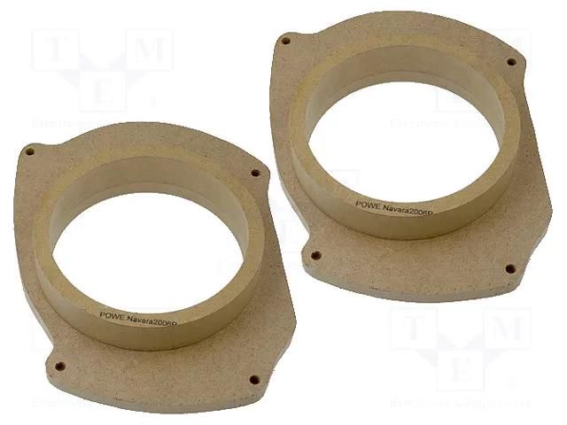 Spacer ring; MDF; 165mm; Nissan; impregnated,varnished; 2pcs. 4CARMEDIA MDF-D.41