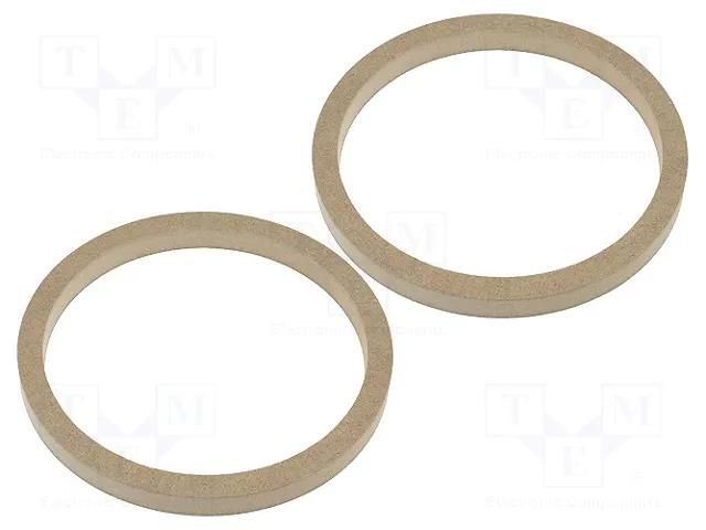 Spacer ring; MDF; 200mm; impregnated,varnished; 2pcs. 4CARMEDIA MDF-PD200/18