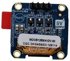 OLED GRAPHIC DISPLAY, COB, 128X64PIXELS MDOB128064V2V-WI