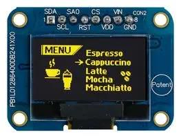 OLED GRAPHIC DISPLAY, COB, 128X64PIXELS MDOB128064V1V-YS