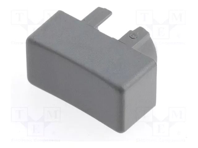 Button; rectangular; grey; 12.5x6.5mm; plastic MEC MEC1P03