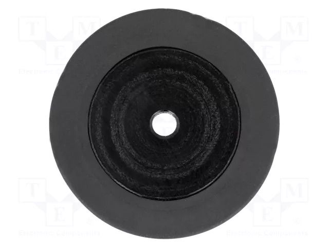 Wheel; black; Shaft: two sides flattened; push-in; Ø: 28mm; 1pcs. POLOLU POLOLU-1127