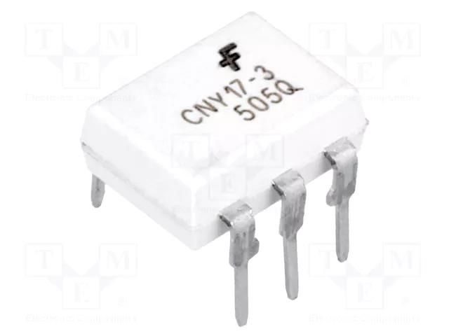 Optocoupler; THT; Ch: 1; OUT: transistor; 4.17kV; DIP6; CNY17 ONSEMI CNY173M