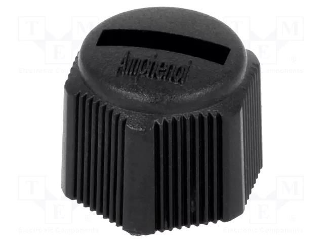 Protection cover; IP67; Enclos.mat: plastic; male M8 connectors AMPHENOL LTW CAP-WBBMSMA1