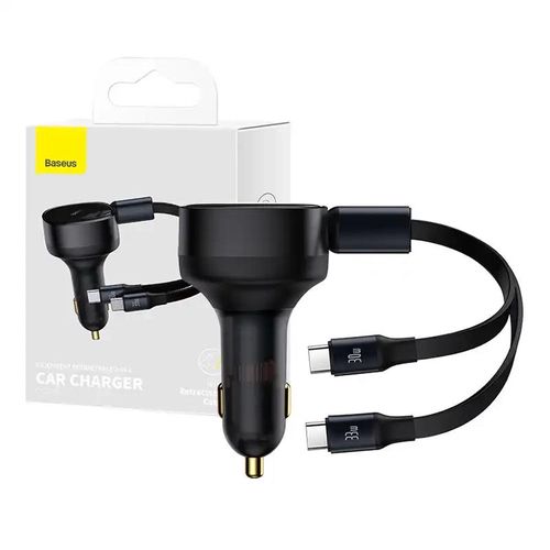 Car Charger Baseus Enjoyment with cable USB-C, 33W (Black), Baseus C00035500111-00