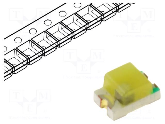 LED; white cold; blinking; 350÷550mcd; 120°; 3÷4VDC; 20mA; 0805 OPTOSUPPLY OSWS0805C1E