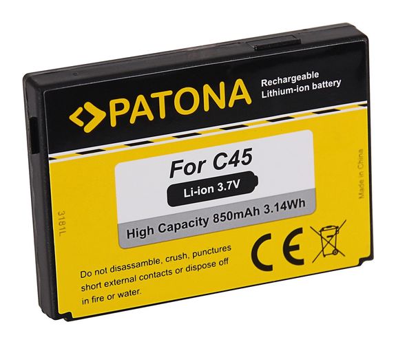 PATONA Battery f. BenQ C45 A50 C45 M50 MT50 C45 C45 Siemens C45 A50 C45 M50 MT50, PATONA 3181 4055655183871