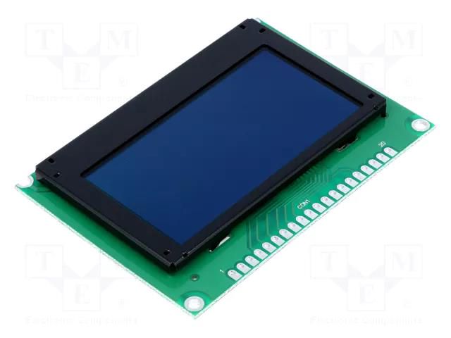 Display: OLED; graphical; 2.4"; 128x64; Dim: 75x52.7x8.5mm; yellow DISPLAY ELEKTRONIK DEP128064B1-Y