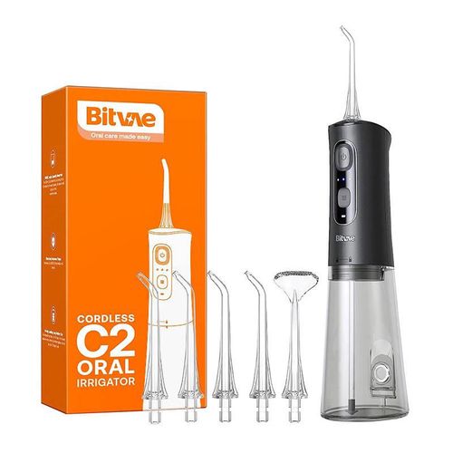 Water flosser with nozzles set Bitvae C2 (black), Bitvae C2 black