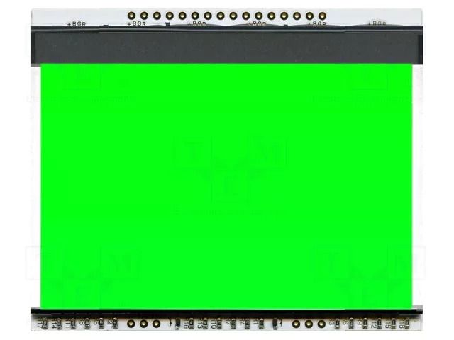 Backlight; LED; 78x64x3.8mm; green DISPLAY VISIONS EALED78X64-E