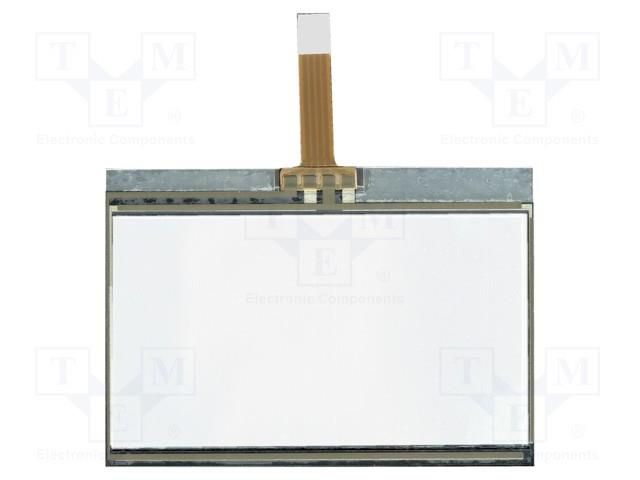 Touch panel; Dim: 67.5x47.8mm; 65x36.5mm; PIN: 4; 1x4; Tape ph: 1mm DISPLAY VISIONS EATOUCH128-2